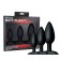 Набор из 3 черных анальных втулок NEXUS BUTT PLUG TRIO SET - Nexus Range