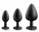 Набор черных анальных пробок с красным кристаллом-сердечком Bling Plugs Training Kit - Blush Novelties - купить с доставкой в Новочеркасске Набор черных анальных пробок с красным кристаллом-сердечком Bling Plugs Training Kit - Blush Novelties - купить с доставкой в Новочеркасске