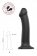Черный фаллос на присоске Silicone Bendable Dildo L - 19 см. - Strap-on-me - купить с доставкой в Новочеркасске