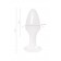 Белая акриловая анальная втулка - 8 см. - Toyfa Basic в Новочеркасске Белая акриловая анальная втулка - 8 см. - Toyfa Basic