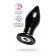 Черная стеклянная вибровтулка - 10,5 см. - Sexus в Новочеркасске Черная стеклянная вибровтулка - 10,5 см. - Sexus