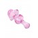 Розовая фигурная анальная втулка - 9,8 см. - Sexus в Новочеркасске Розовая фигурная анальная втулка - 9,8 см. - Sexus