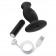 Черный анальный вибромассажёр Silicone Vibrating Prostate Massager 02 - 10,8 см. - Blush Novelties - в Новочеркасске купить с доставкой