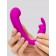 Лиловый вибратор Mini G-Spot Curve Vibe с клиторальным зайчиком - Happy Rabbit купить в Новочеркасске с доставкой в Orgasmix.ru Лиловый вибратор Mini G-Spot Curve Vibe с клиторальным зайчиком - Happy Rabbit