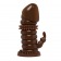 Коричневая стимулирующая насадка на пенис - 13 см. - Baile - в Новочеркасске купить с доставкой